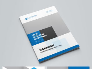 大氣藍(lán)色企業(yè)畫冊 設(shè)計(jì)與形象策劃的藝術(shù)融合